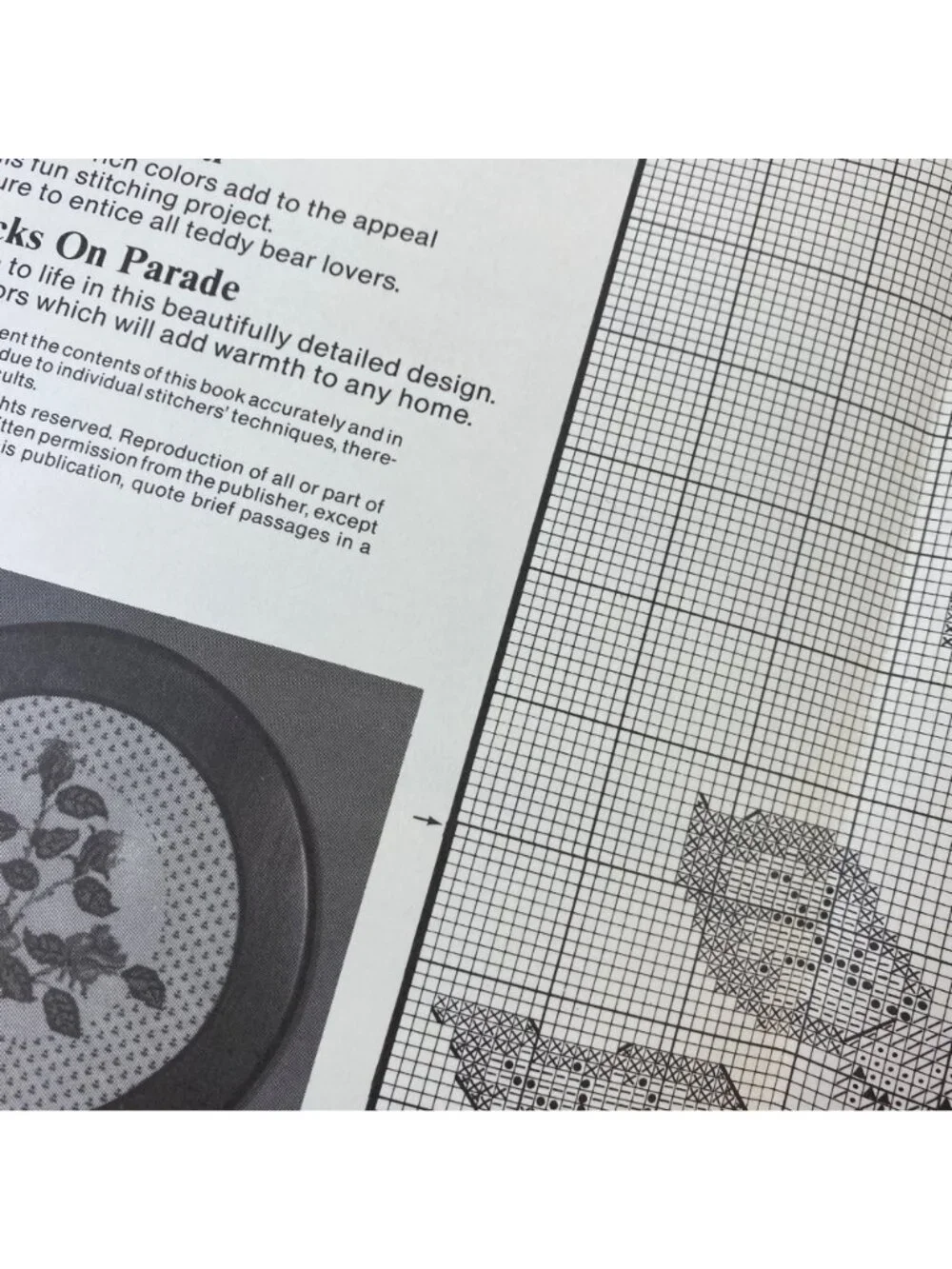 Sweet Country Charm Cross-Stitch Three Patterns Instruction Booklet Pre-Printed